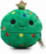 Round Christmas tree dog toy