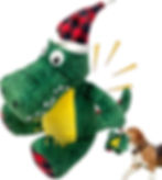 Christmas crocodile dog toy