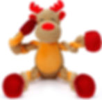 reindeer dog squeaky toy