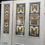 Thumbnail: VICTORIAN HAND PAINTED STAINED GLASS FRONT DOOR SIDE PANEL RESTORED ANTIQUE RARE