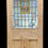 Thumbnail: VICTORIAN STAINED GLASS FRONT DOOR ANTIQUE PERIOD RECLAIMED OLD LEADED WOOD PINE