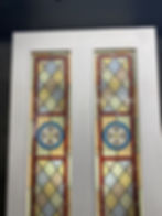 Thumbnail: LARGE VICTORIAN STAINED GLASS FRONT DOOR OLD RECLAIMED ANTIQUE GLASS PERIOD LEAD