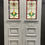 Thumbnail: EDWARDIAN STAINED GLASS DOORS ANTIQUE PERIOD RECLAIMED OLD FRENCH DOUBLE LEADED