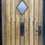 Thumbnail: SOLID OAK FRONT DOOR OLD PERIOD WOOD ANTIQUE RECLAIMED HARDWOOD ARTS & CRAFTS