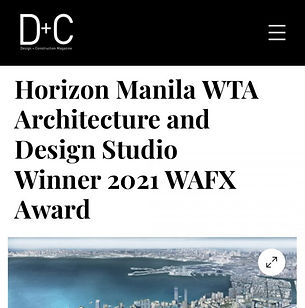 Horizon Manila WTA Architecture and Design Studio Winner 2021 WAFX Award