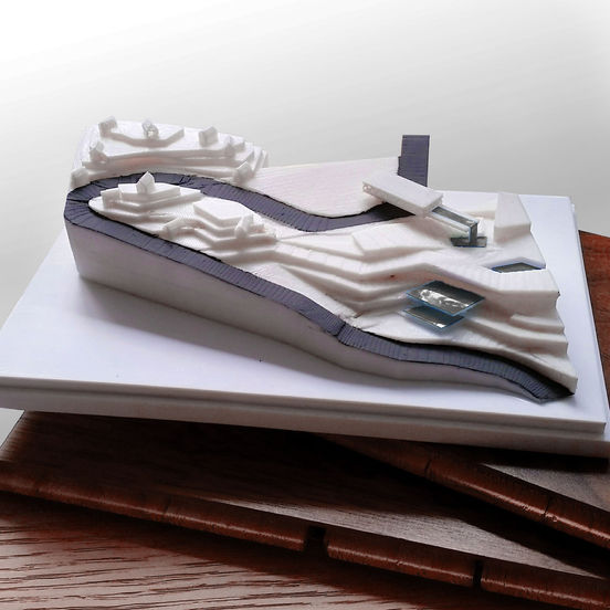 Explore the design vision for Cloudscape Tagaytay through this architectural model. The model showcases the project's integration with the sloping site, creating a series of terraced levels with stunning views. The design draws inspiration from Philippine architectural principles, creating a sense of harmony with the natural environment.