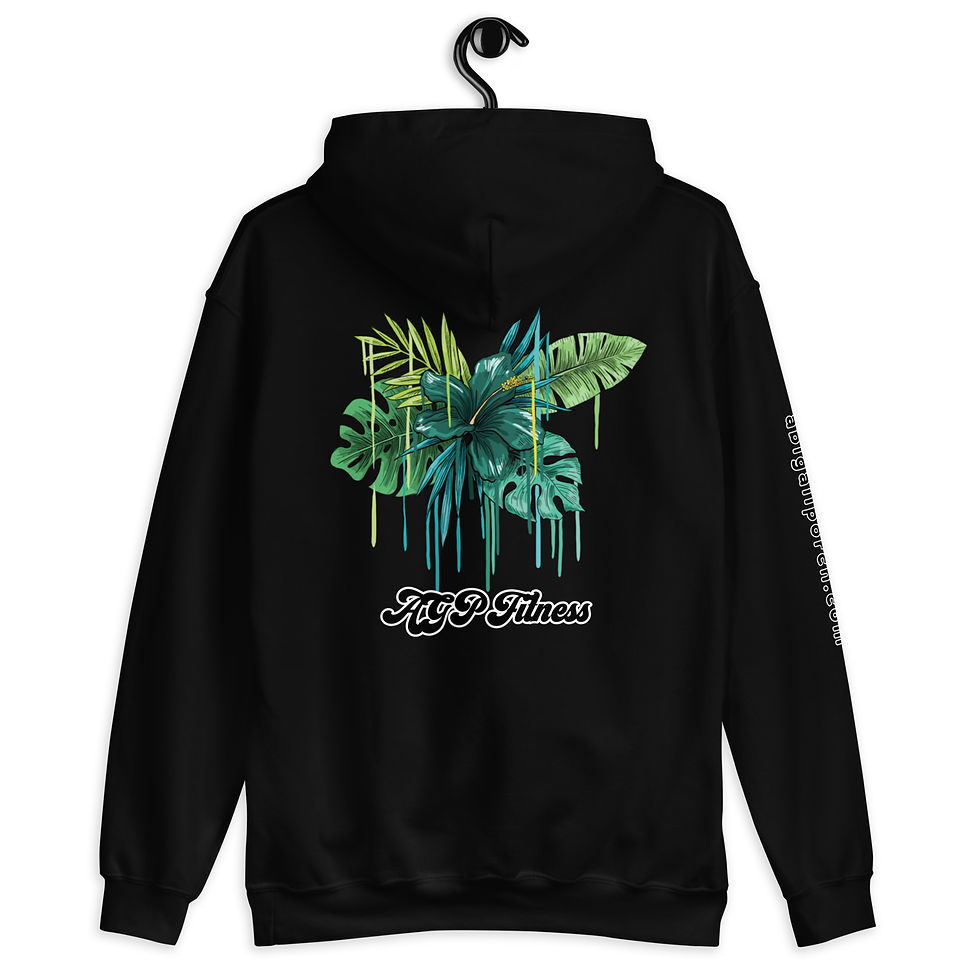Thumbnail: Drippy Green and Blue "You Can Do Hard Things" Unisex Hoodie