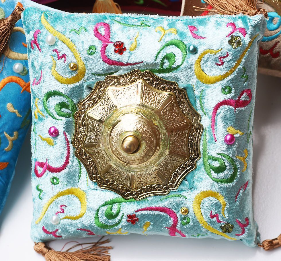 Thumbnail: Velvet Fabric Embroidered