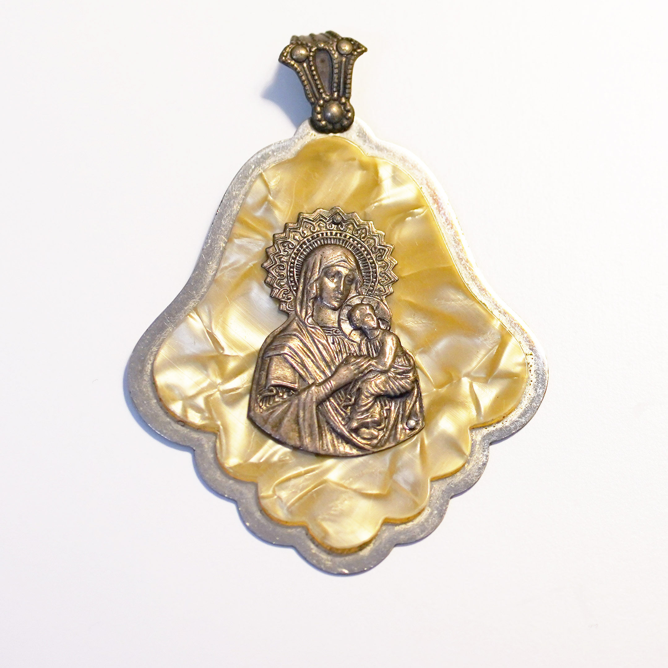 Old Virgin Mary Pendant