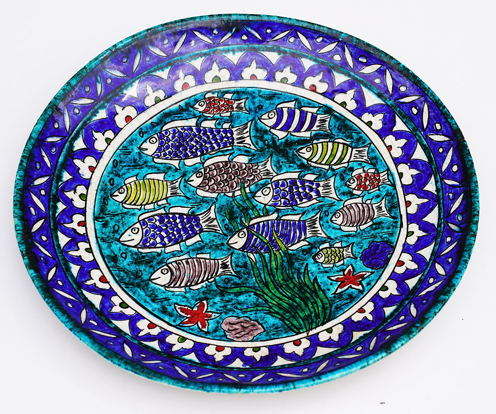 Thumbnail: Ishani Porcelene Handmade Plate, Vintage