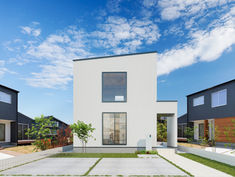 熊本市北区八景水谷にてモデルハウス上棟