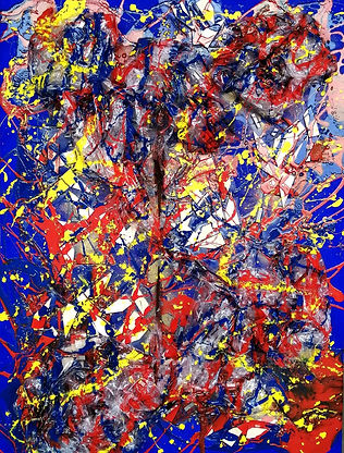 Deep and surface, mix media on canvas.jp