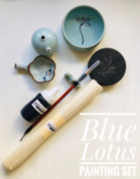 Lotus Blue Painting Set