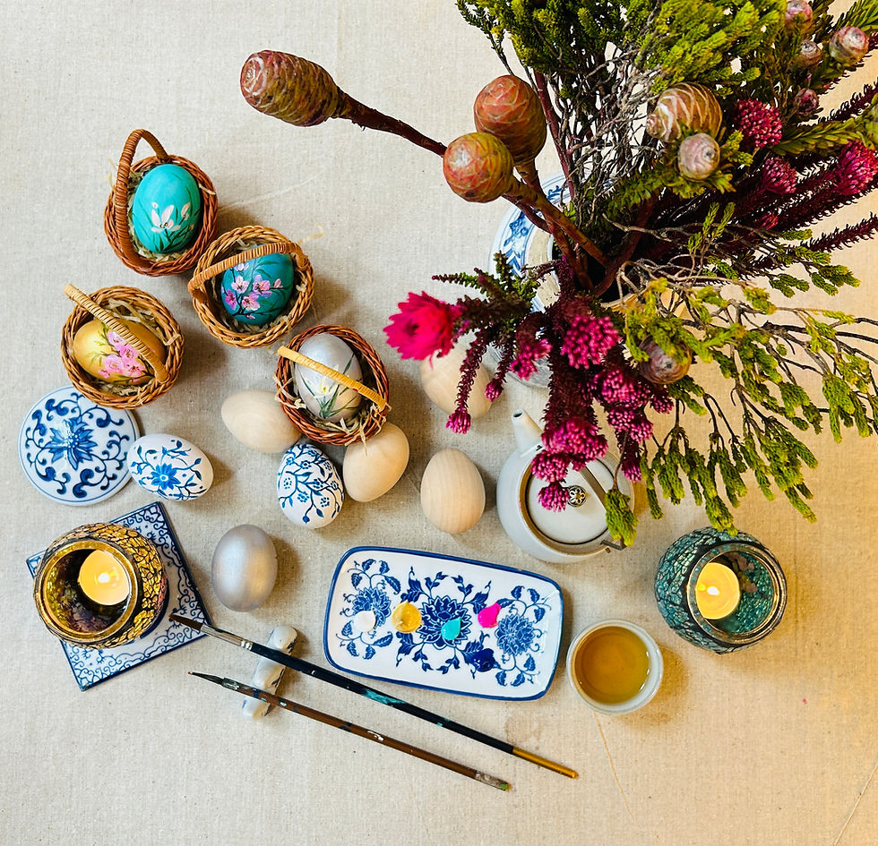 Thumbnail: Easter Wooden Eggs Painting Workshop