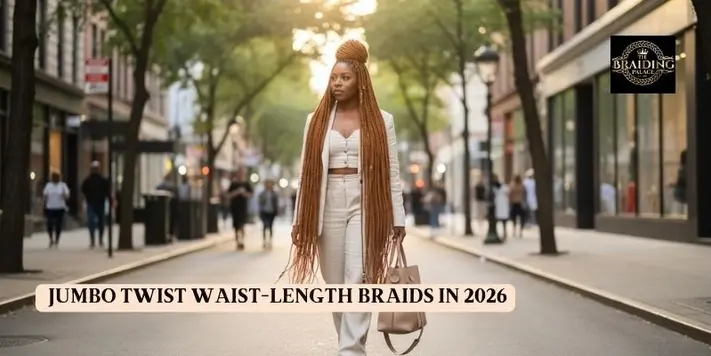 Jumbo Twist waist length braids
