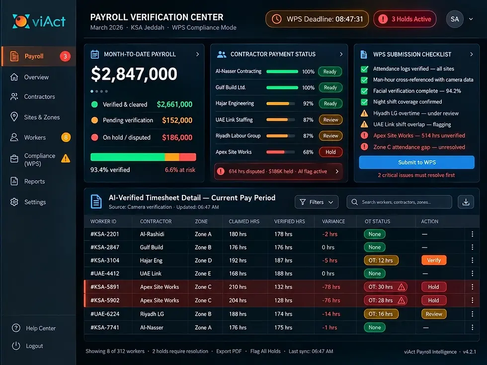 viAct Payroll Verification Center
