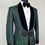 Thumbnail: Emerald Green Jacquard  King Collection Single Breasted Tuxedo Jacket