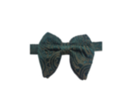 Green Paisley Jacquard Butterfly Bowtie