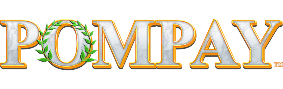 Pompay game logo: regal title
