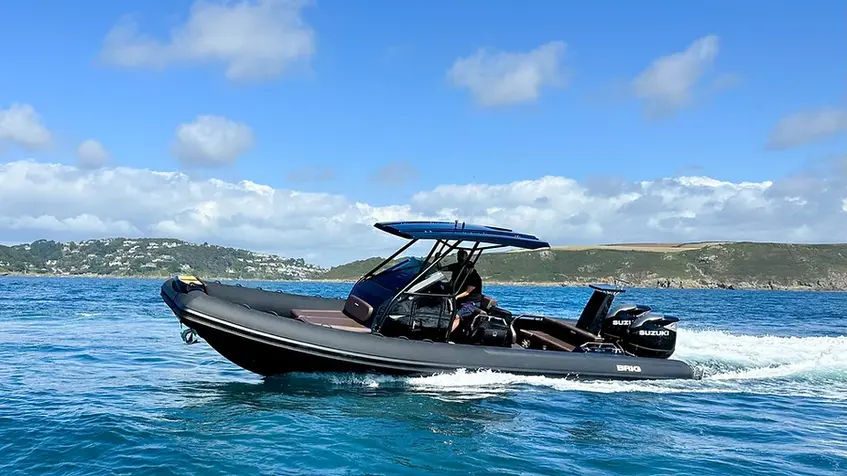 EAGLE 10 rigid inflatable boat cruising on blue water