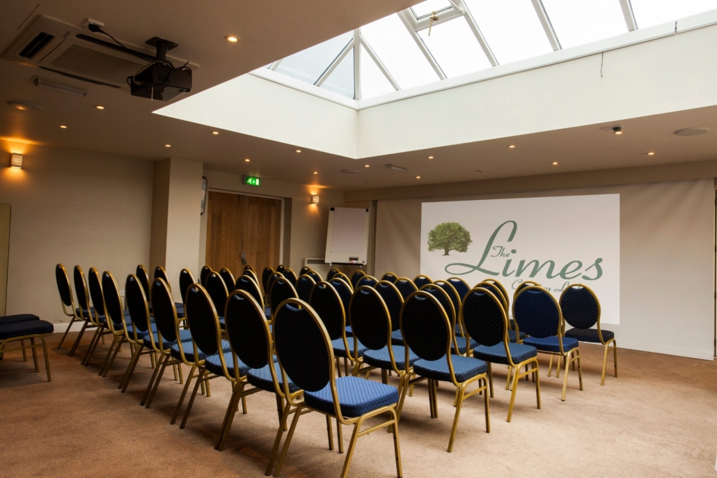 The Limes: Conference room with chairs and projector