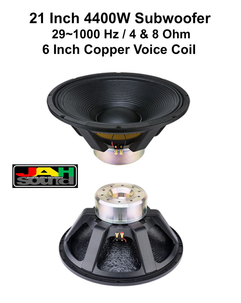 Thumbnail: 21 Inch 2200 Watt AES Transducer Subwoofer 4 Ohm 6" V/C