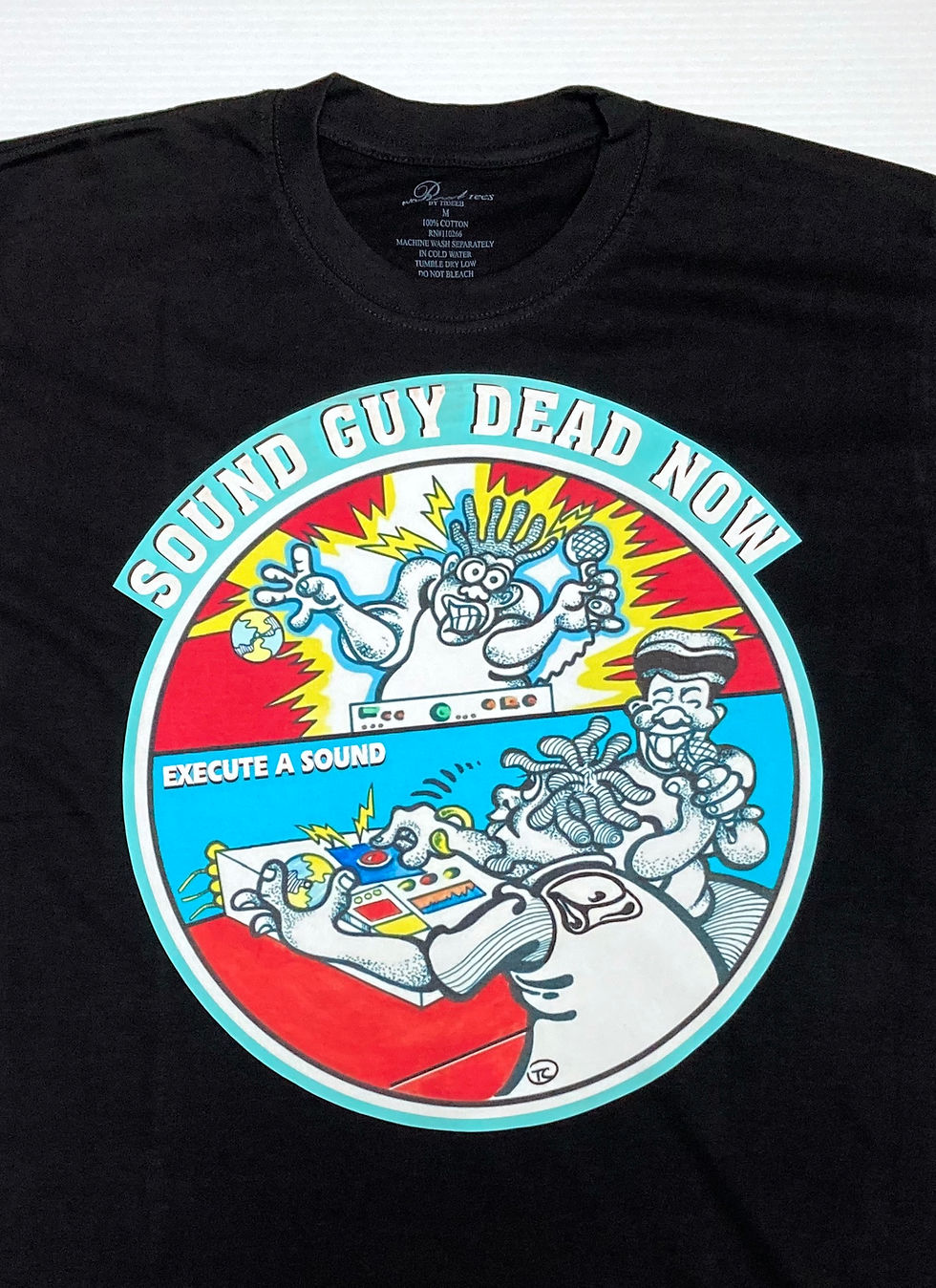 Miniatura: Sound Guy Dead Now Magenta T-Shirt Logo