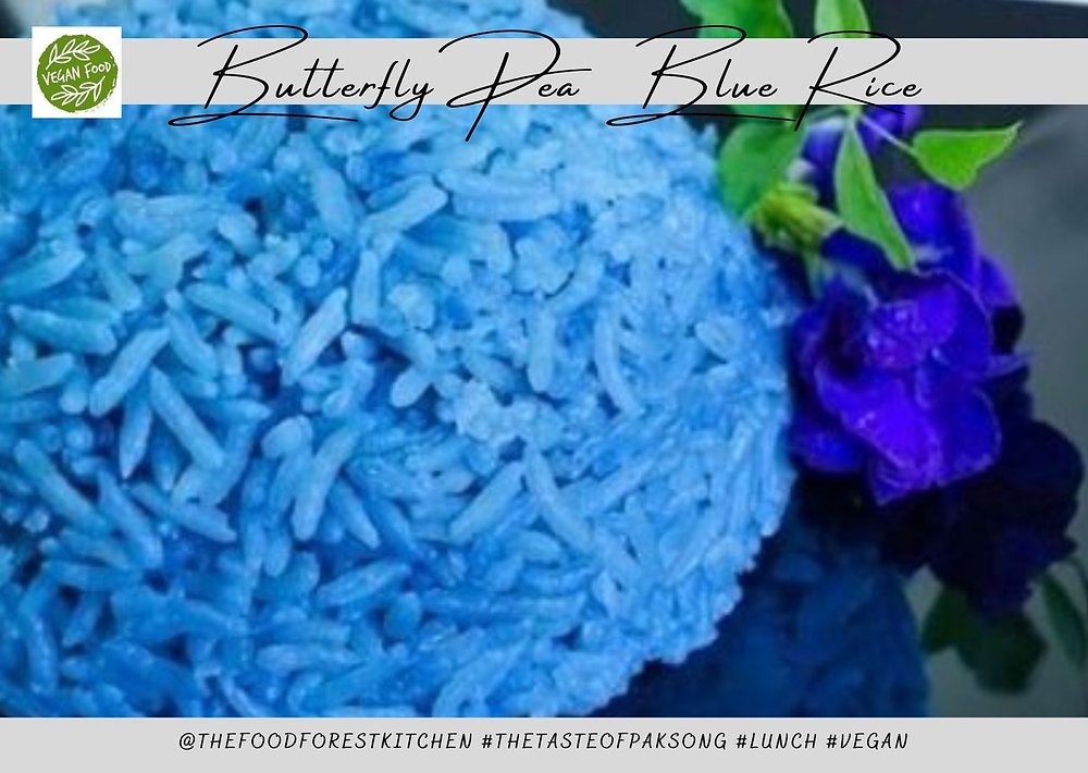Make your rice blue! No artificial food coloring used!