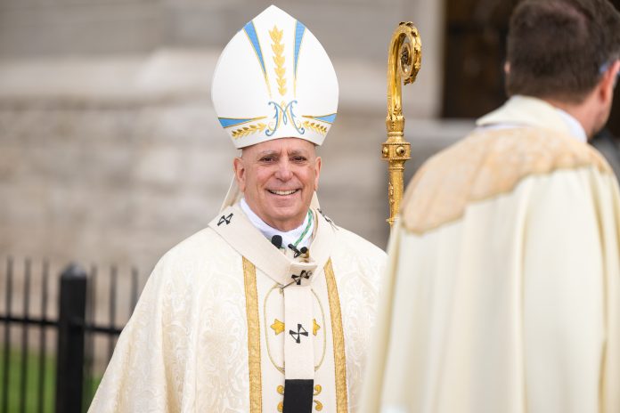 On a day of great joy, Archbishop Samuel Aquila ordained ordination three men to the priesthood at the Cathedral Basilica of the Immaculate Conception last weekend. (Photo by Daniel Petty/Denver Catholic)