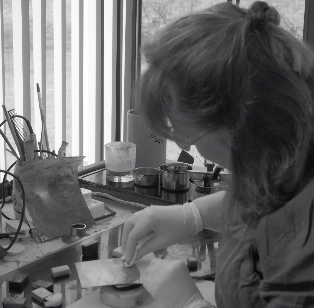 Mel in her workshop
