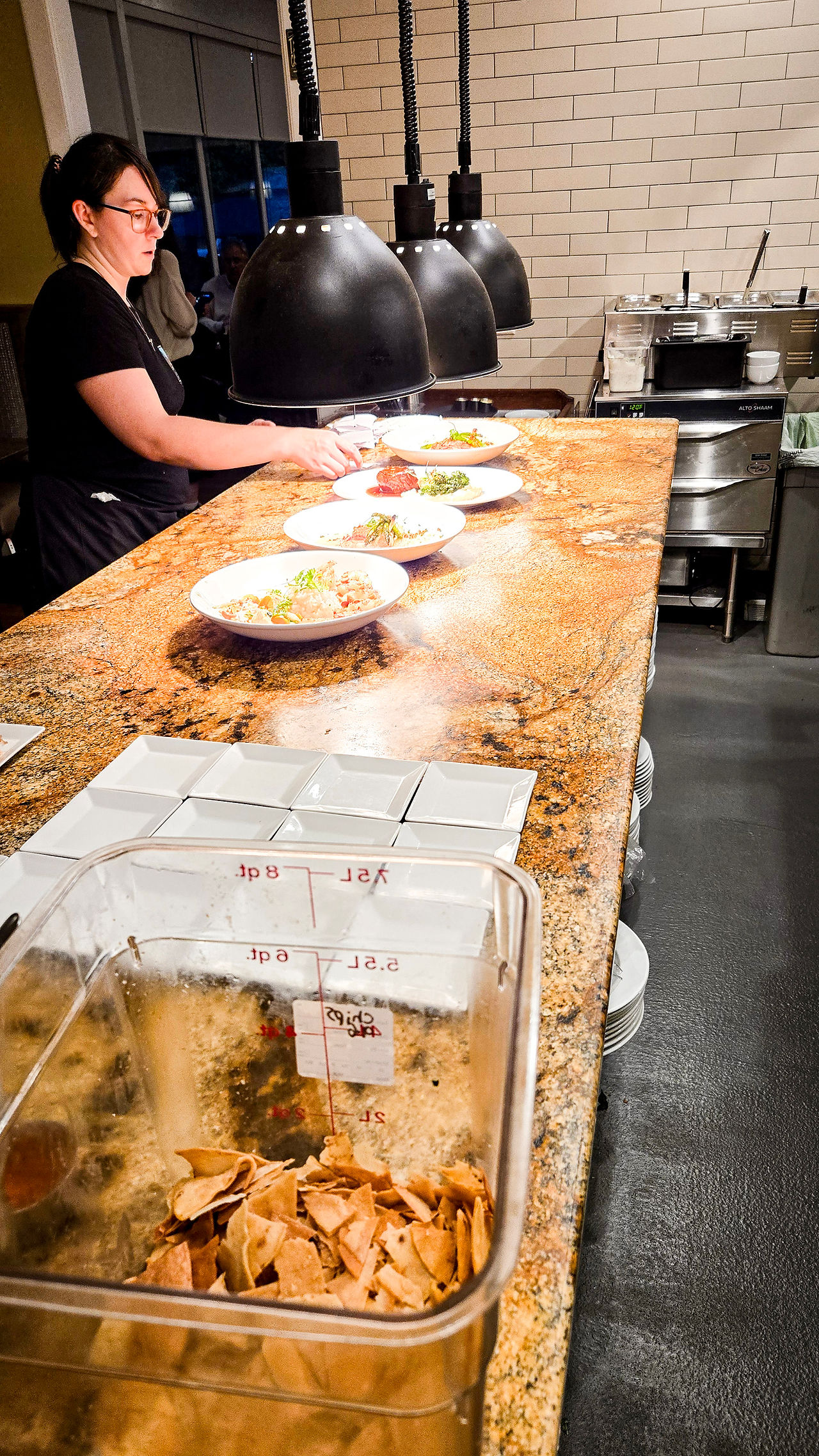 inside the corner kitchen