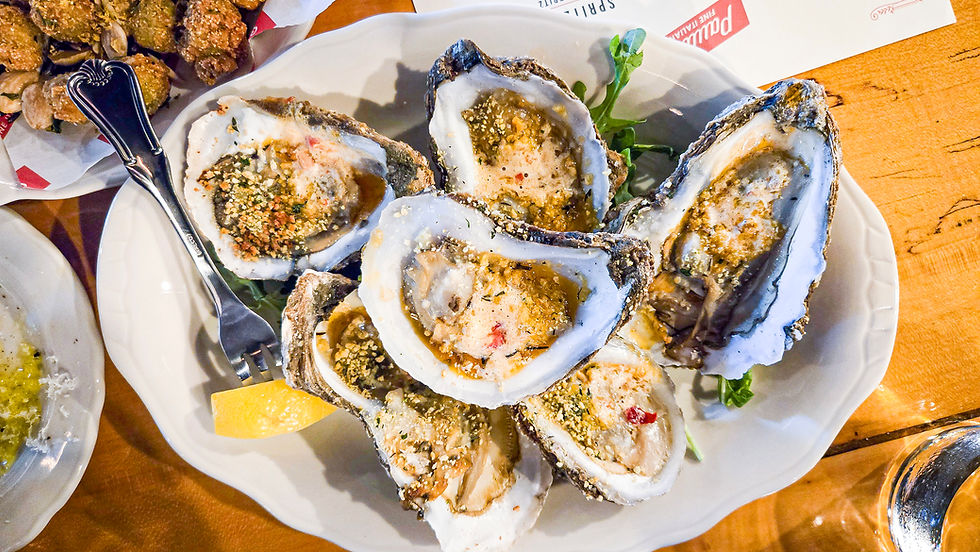 wood-fired oysters