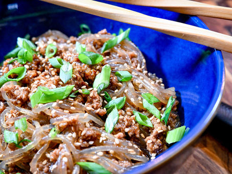 MONGOLIAN BEEF GLASS NOODLES
