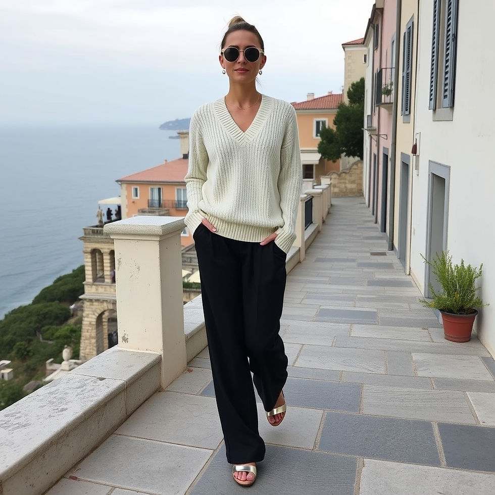 Classic wardrobe basics styled in a quiet luxury aethetic
