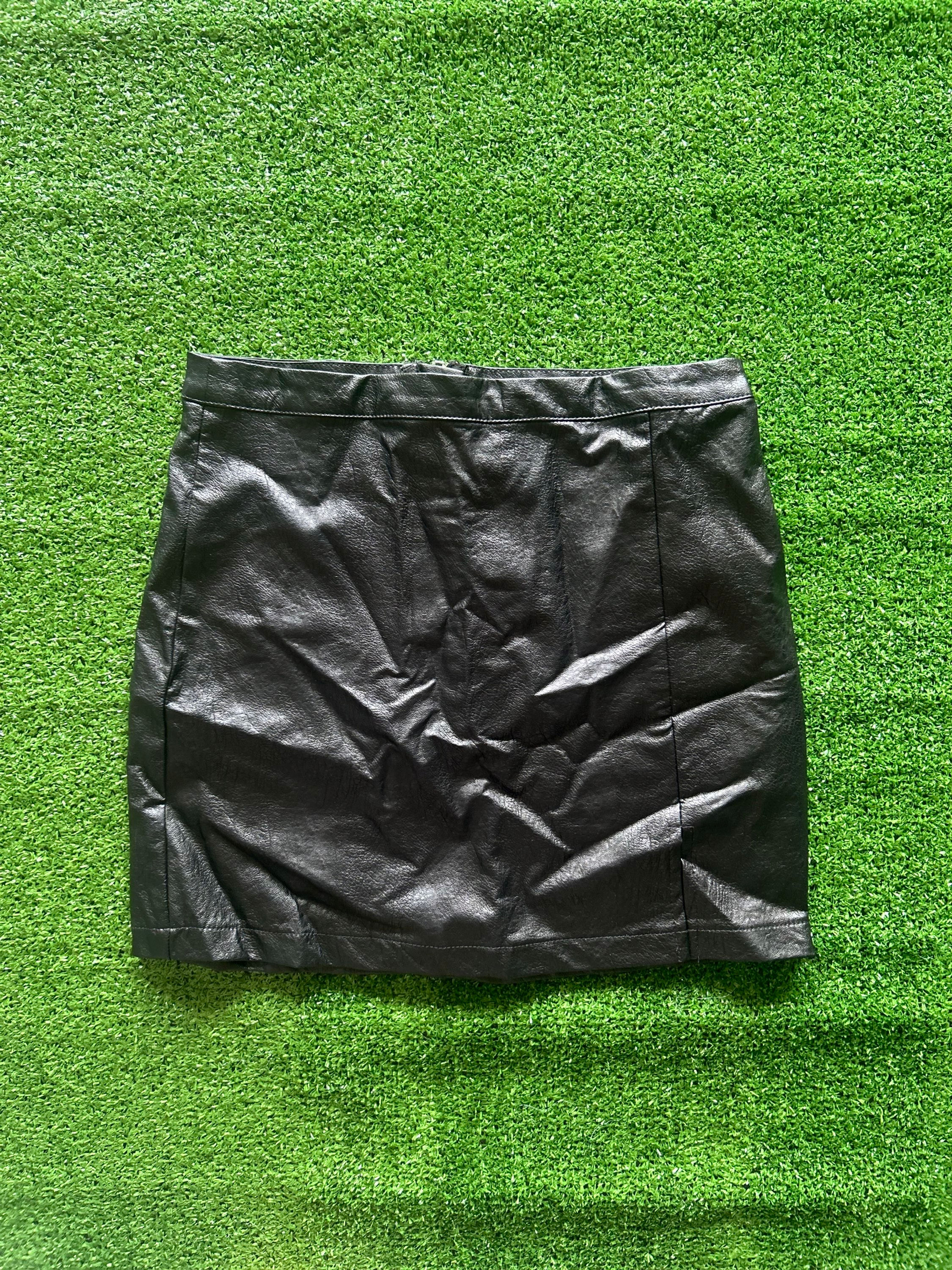 Black Leather Skirt