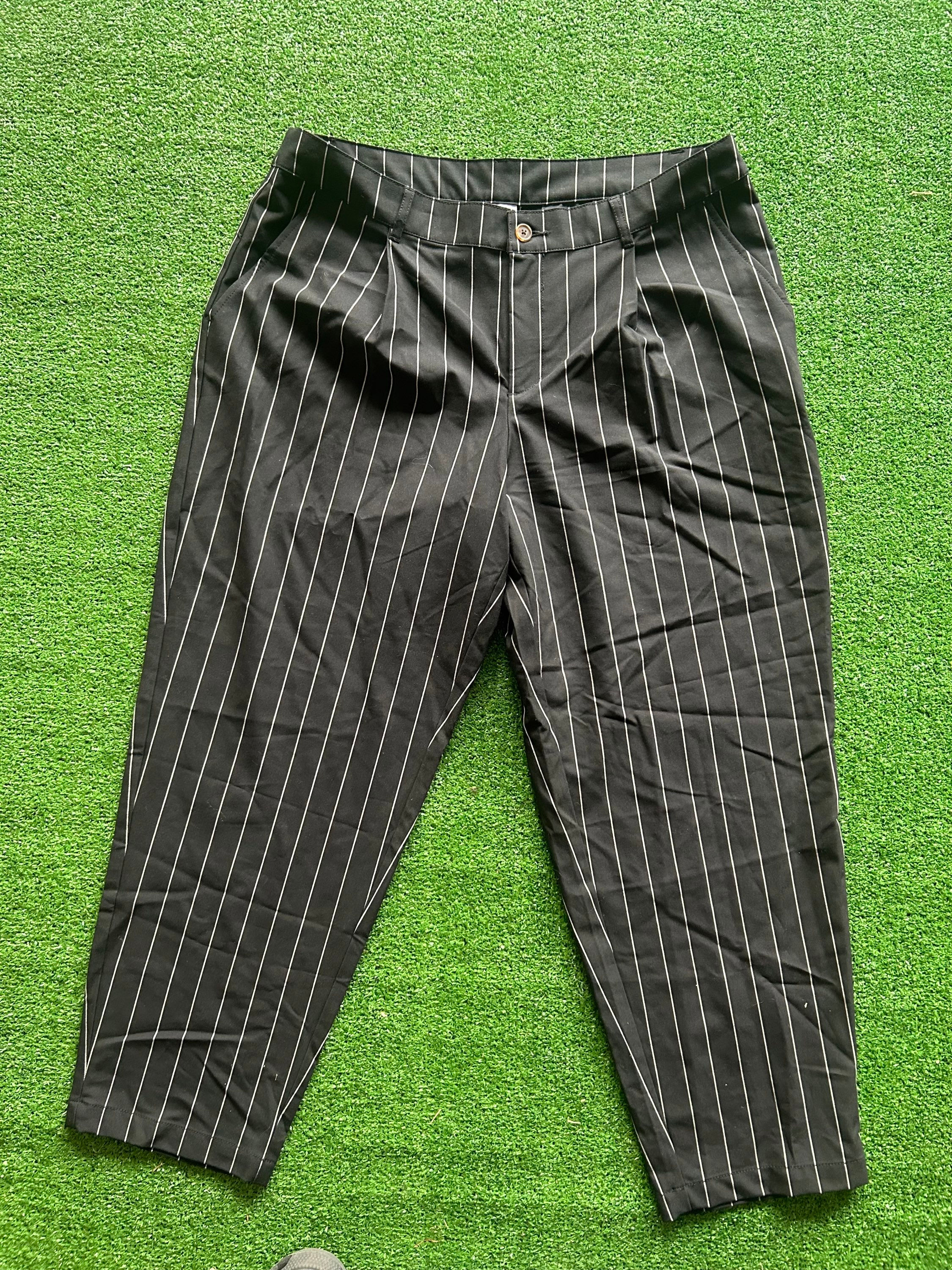 Black Stripe Slacks