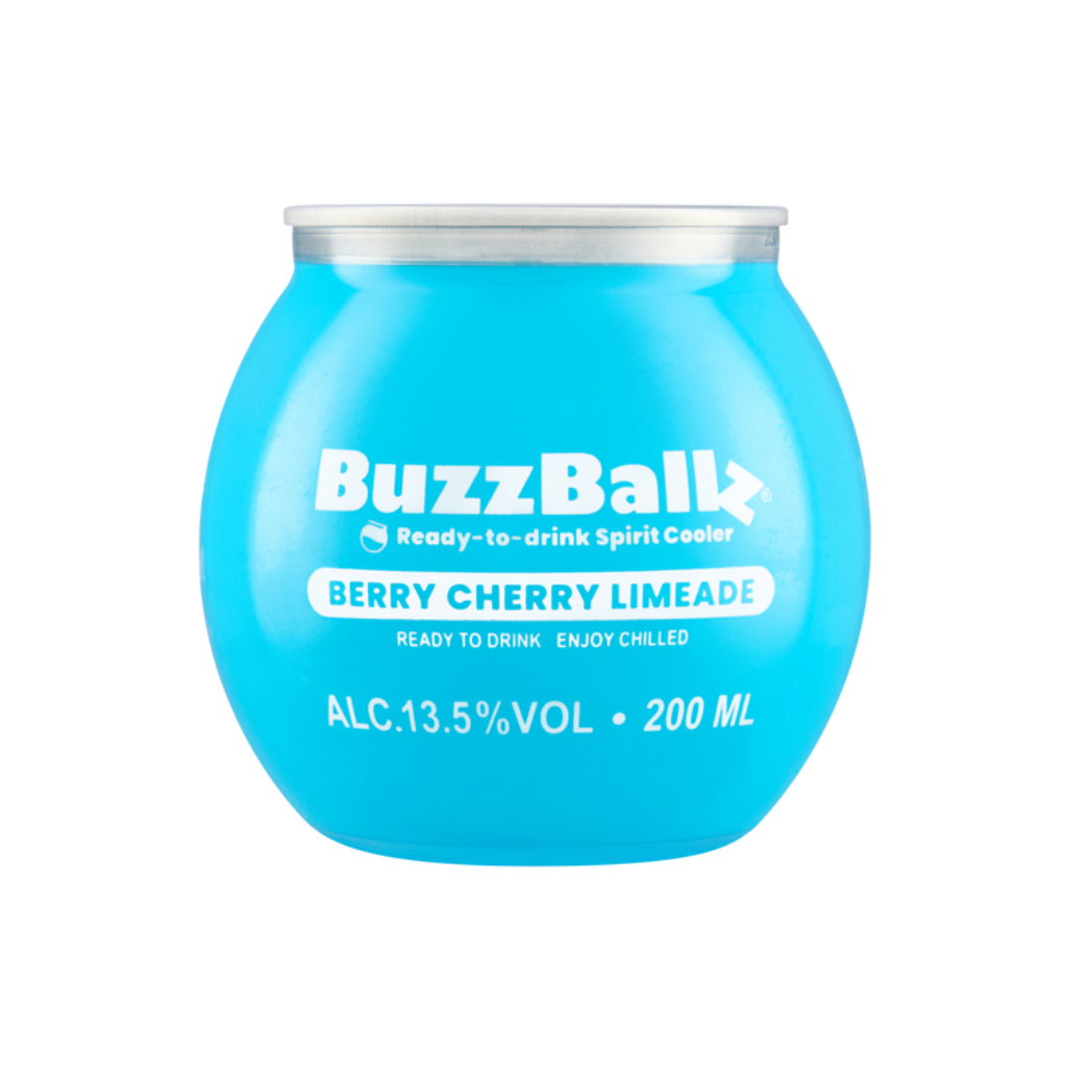 BuzzBallz Berry Cherry Limeade Ready to Drink Spirit Cooler 1 x 200m