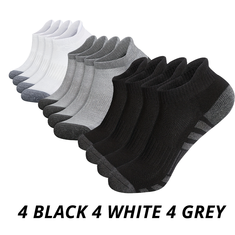 Thumbnail: 6/12 Pairs Men's Outdoor Gym Socks High Quality Comfortable Soft Ground-Gripping