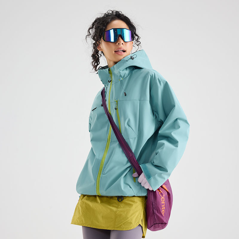 Thumbnail: Unisex Hiking Jacket Waterproof Autumn Windbreaker Ourdoor Hooded Coats Women Ne