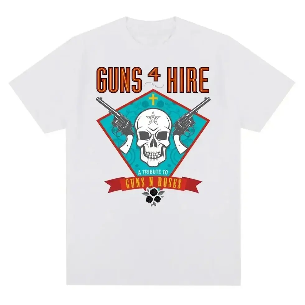 Thumbnail: Fashion Guns N Roses Graphic T Shirt Vintage Rock Style Streetwear Short Sleeve 