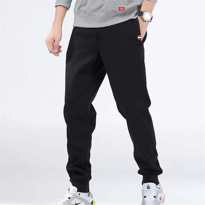 Thumbnail: Winter Lambswool Warm Casual Pants Men's Fitness Jogging Sweatpants Male Solid D