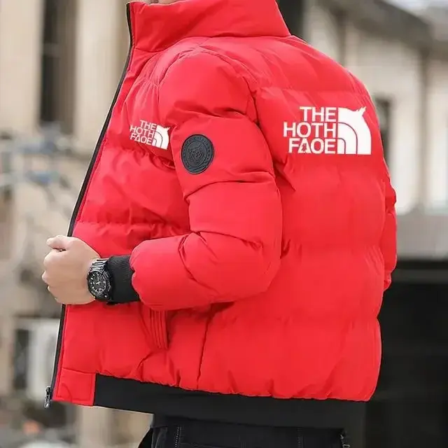 Thumbnail: Men's Fashion Thickened Jacket, New Autumn and Winter Warm and Waterproof Parka 