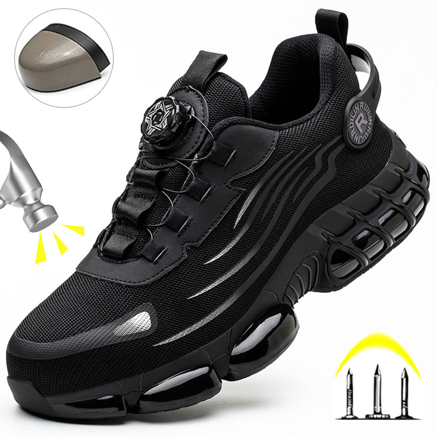 Indestructible Steel Toe Protective Safety Shoes Slip Resistant Abrasion Resista