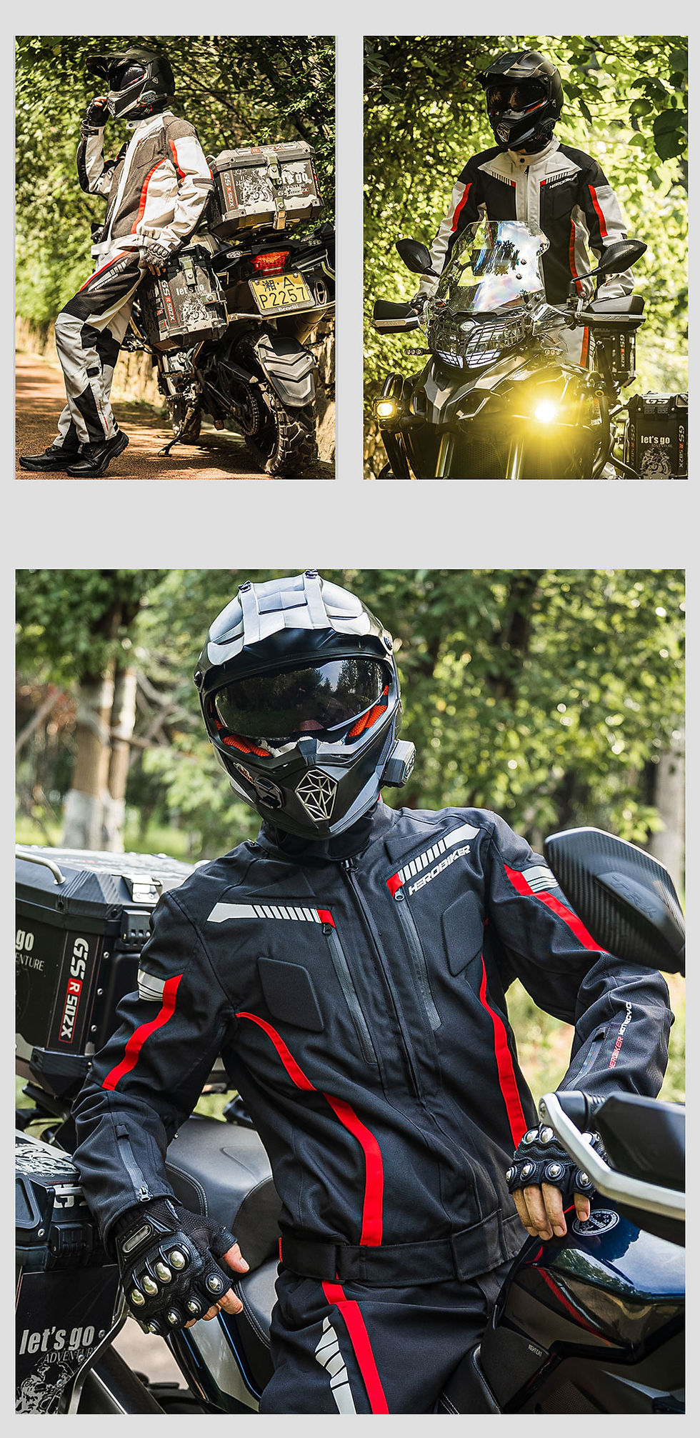 Thumbnail: HEROBIKER Waterproof Motorcycle Jacket Man Racing Jacket Wearable Motorcycle Pan