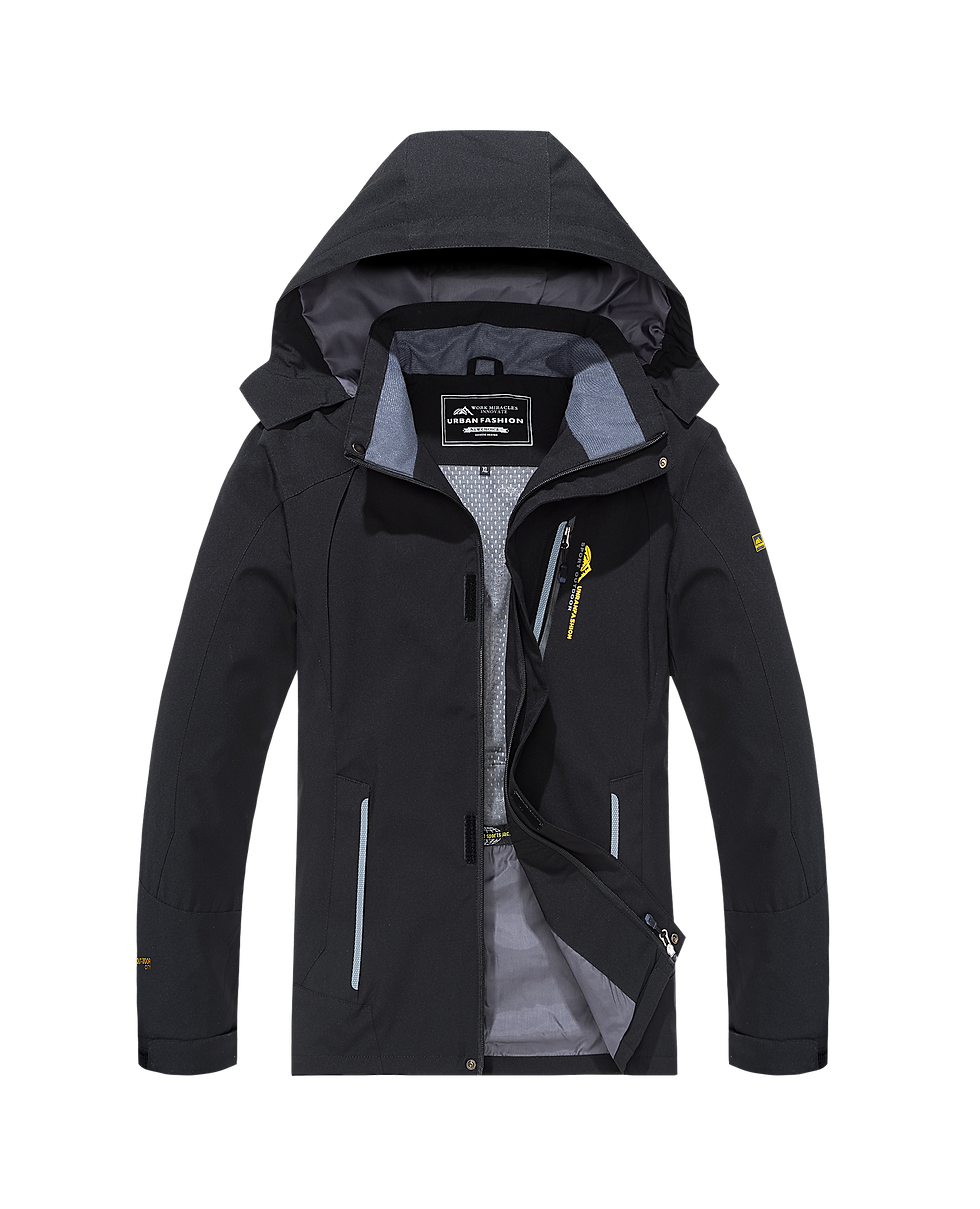 Thumbnail: Men's Waterproof Hiking Jacket Large Size Windproof Windbreaker Camping Hunting 