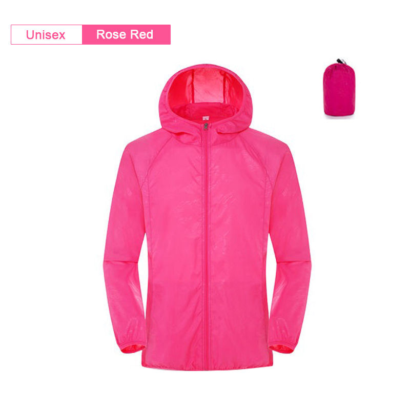 Thumbnail: Camping Rain Jacket Men Women Waterproof Sun Protection Clothing Fishing Hunting