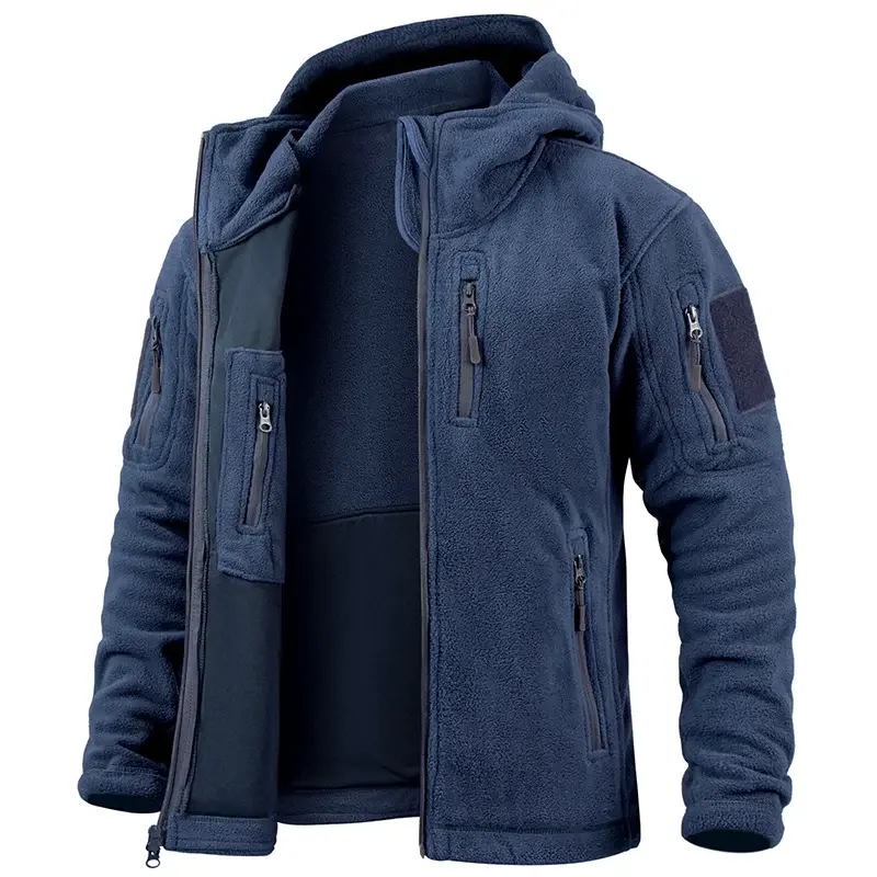 Thumbnail: Men's Hunting Fleece Jacket Hiking Hunting Outdoor Fleece  Tactical Jacket Winte