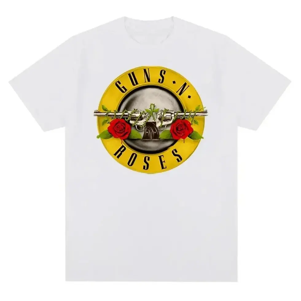 Thumbnail: Fashion Guns N Roses Graphic T Shirt Vintage Rock Style Streetwear Short Sleeve 