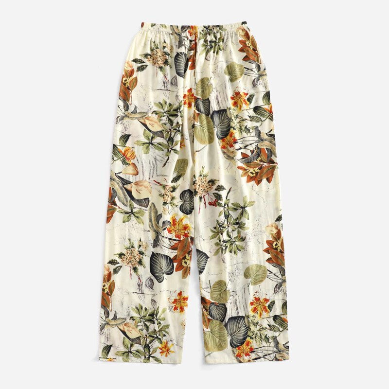 Thumbnail: Women Casual Loose Wide Leg Cozy Pants Sweatpants Pants Summer Beach Pants High 