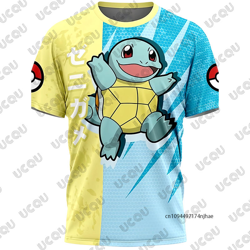Thumbnail: Summer New Pokémon Gengar Cartoon Print Men's and Women‘s T Shirt Short-sleev